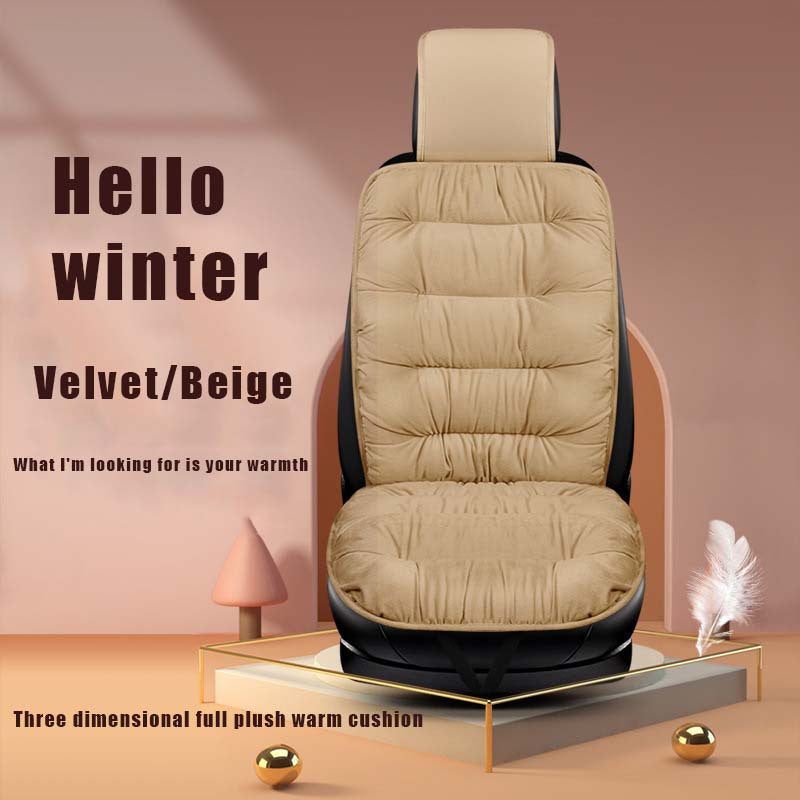 1 Piece Ultra Soft Car Seat Cover Plush Car Front - Thick Car Seat Protector for Winter Car Interior Accessories, Ultra Soft Plush, Ultra Thick Front Single Seat Cover with Backrest - Universally Suitable for Comfort and Prot